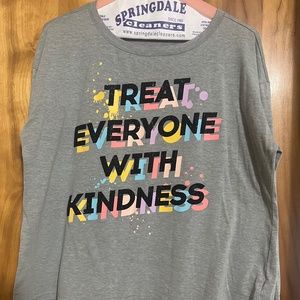 Justice Harry Styles Inspired Slogan Paint Splashed Long Sleeve Girl Shirt